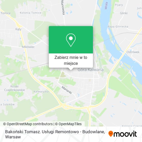 Mapa Bakoński Tomasz. Usługi Remontowo - Budowlane