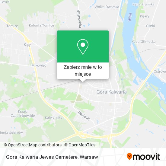 Mapa Gora Kalwaria Jewes Cemetere