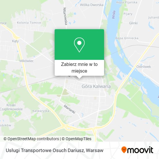 Mapa Usługi Transportowe Osuch Dariusz