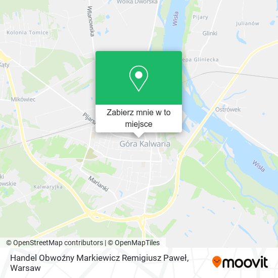 Mapa Handel Obwoźny Markiewicz Remigiusz Paweł