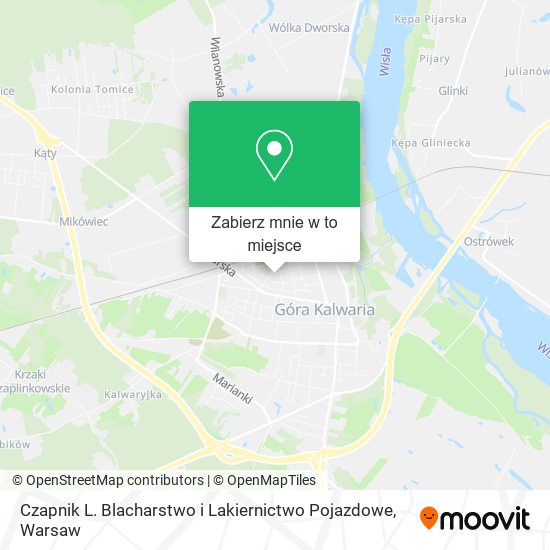 Mapa Czapnik L. Blacharstwo i Lakiernictwo Pojazdowe