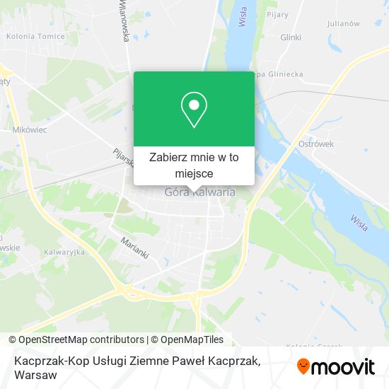 Mapa Kacprzak-Kop Usługi Ziemne Paweł Kacprzak