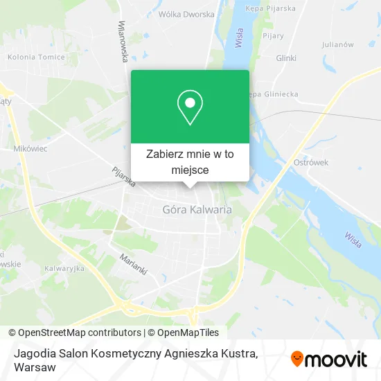 Mapa Jagodia Salon Kosmetyczny Agnieszka Kustra