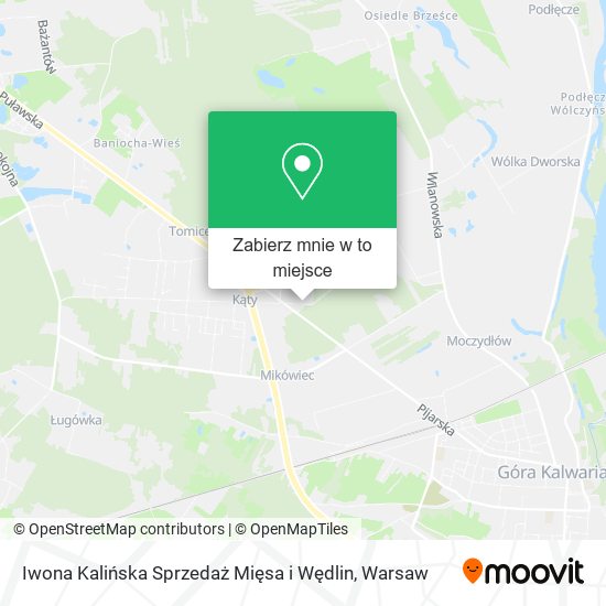 Mapa Iwona Kalińska Sprzedaż Mięsa i Wędlin