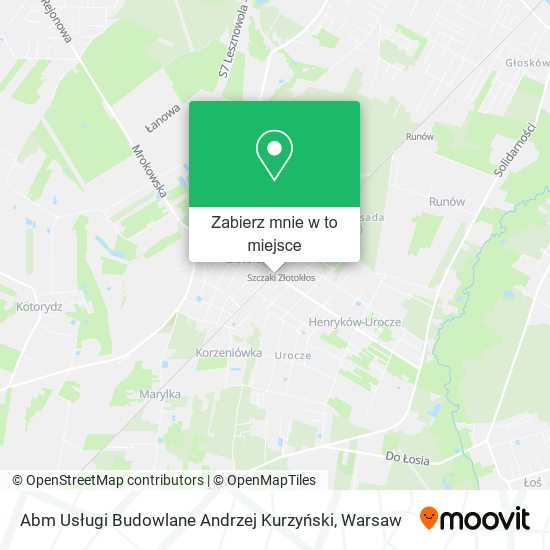 Mapa Abm Usługi Budowlane Andrzej Kurzyński