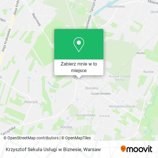 Mapa Krzysztof Sekuła Usługi w Biznesie