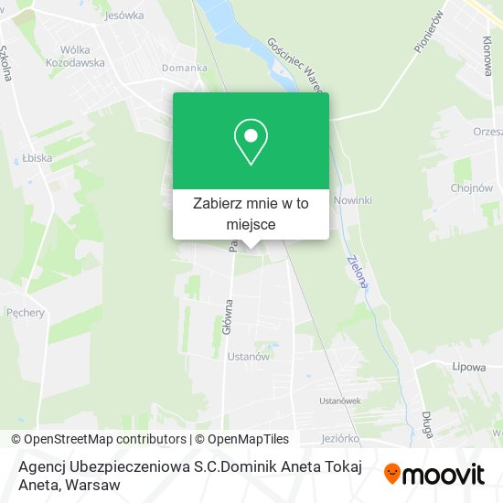 Mapa Agencj Ubezpieczeniowa S.C.Dominik Aneta Tokaj Aneta