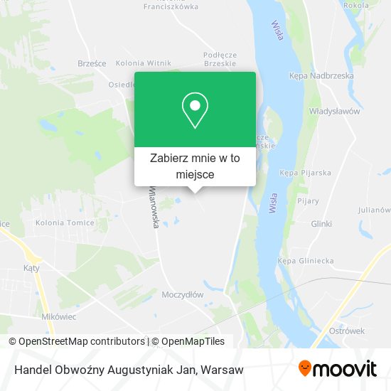 Mapa Handel Obwoźny Augustyniak Jan