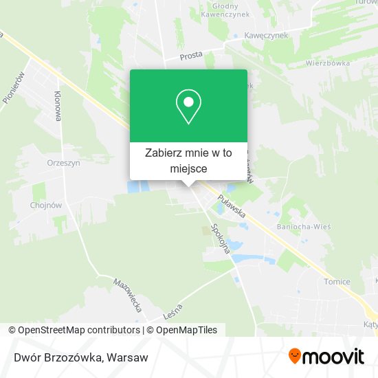 Mapa Dwór Brzozówka