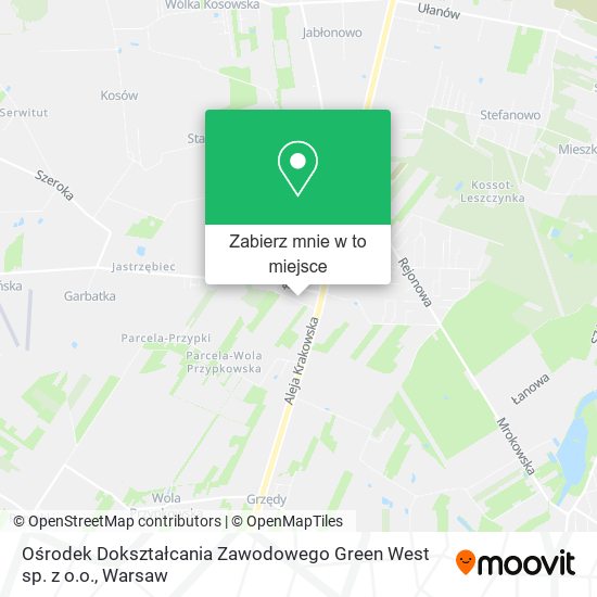 Mapa Ośrodek Dokształcania Zawodowego Green West sp. z o.o.