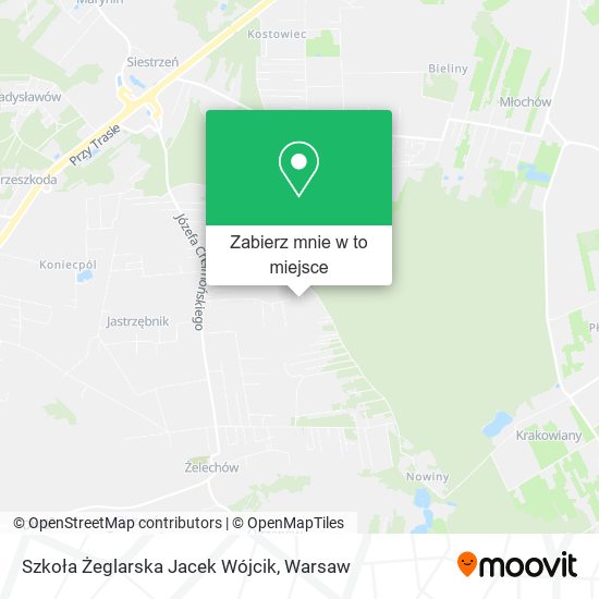 Mapa Szkoła Żeglarska Jacek Wójcik