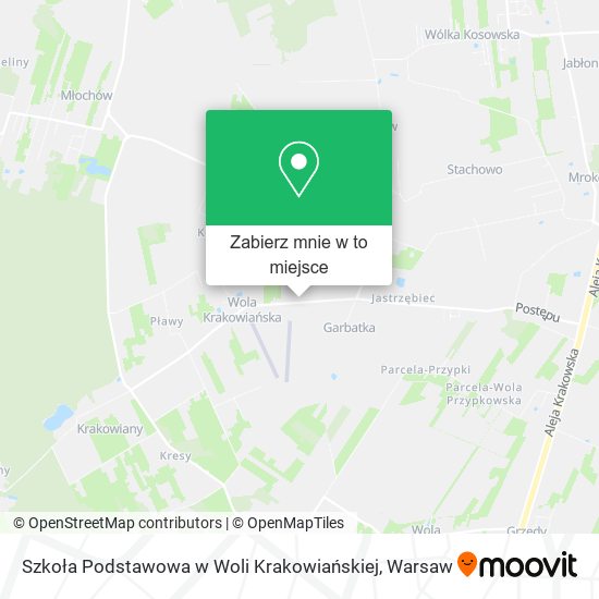 Mapa Szkoła Podstawowa w Woli Krakowiańskiej