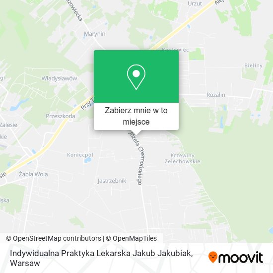 Mapa Indywidualna Praktyka Lekarska Jakub Jakubiak