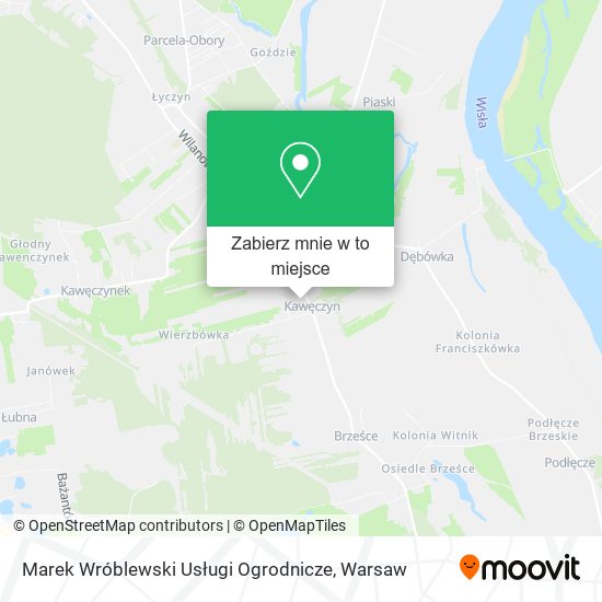 Mapa Marek Wróblewski Usługi Ogrodnicze