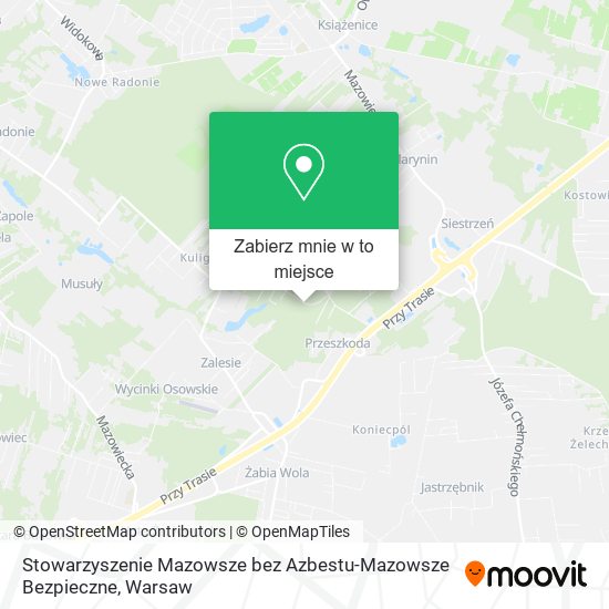 Mapa Stowarzyszenie Mazowsze bez Azbestu-Mazowsze Bezpieczne