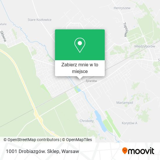 Mapa 1001 Drobiazgów. Sklep