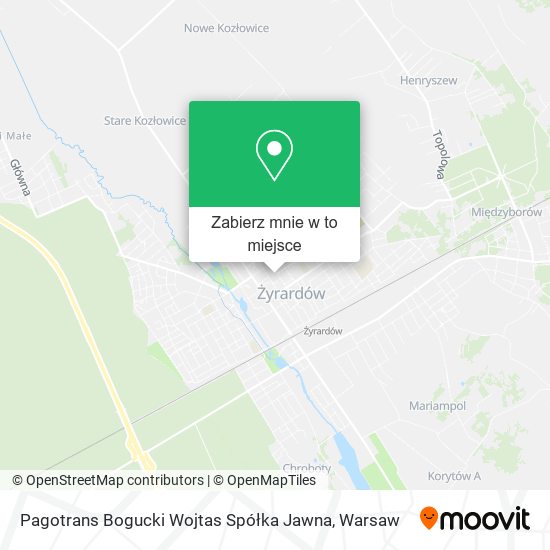 Mapa Pagotrans Bogucki Wojtas Spółka Jawna