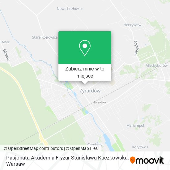 Mapa Pasjonata Akademia Fryzur Stanisława Kuczkowska