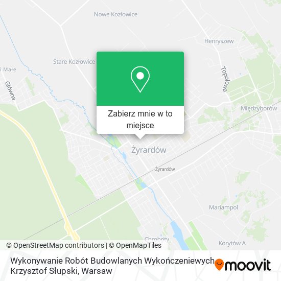 Mapa Wykonywanie Robót Budowlanych Wykończeniewych Krzysztof Słupski