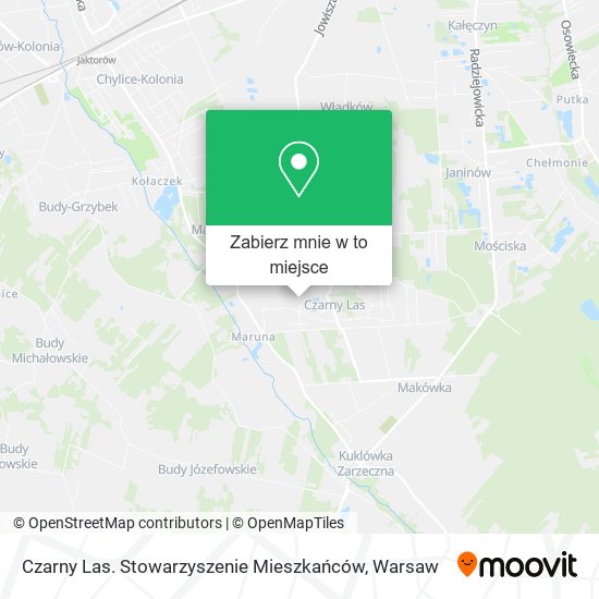 Mapa Czarny Las. Stowarzyszenie Mieszkańców