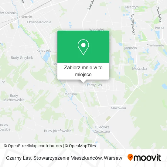 Mapa Czarny Las. Stowarzyszenie Mieszkańców