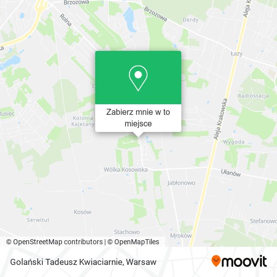 Mapa Golański Tadeusz Kwiaciarnie