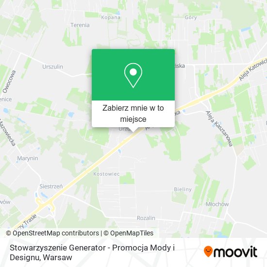 Mapa Stowarzyszenie Generator - Promocja Mody i Designu