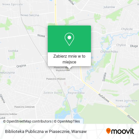 Mapa Biblioteka Publiczna w Piasecznie