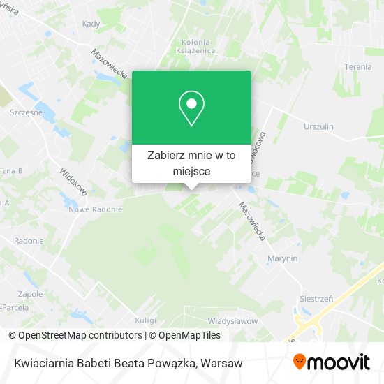 Mapa Kwiaciarnia Babeti Beata Powązka