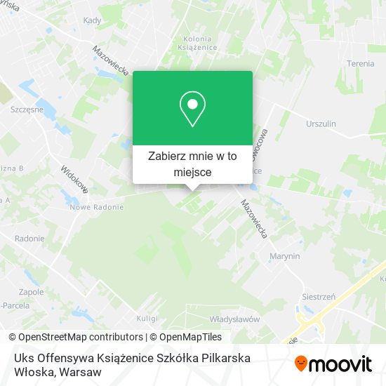 Mapa Uks Offensywa Książenice Szkółka Pilkarska Włoska