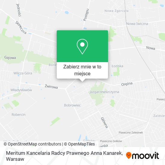 Mapa Meritum Kancelaria Radcy Prawnego Anna Kanarek