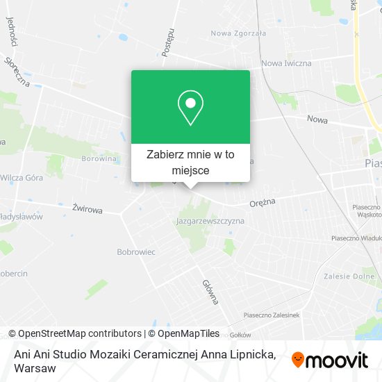 Mapa Ani Ani Studio Mozaiki Ceramicznej Anna Lipnicka