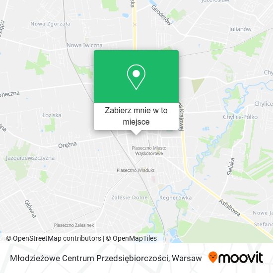 Mapa Młodzieżowe Centrum Przedsiębiorczości