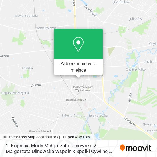 Mapa 1. Kopalnia Mody Małgorzata Ulinowska 2. Małgorzata Ulinowska Wspólnik Spółki Cywilnej Figaro Delik