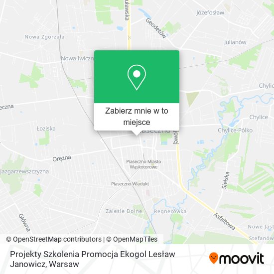 Mapa Projekty Szkolenia Promocja Ekogol Lesław Janowicz