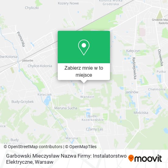 Mapa Garbowski Mieczysław Nazwa Firmy: Instalatorstwo Elektryczne