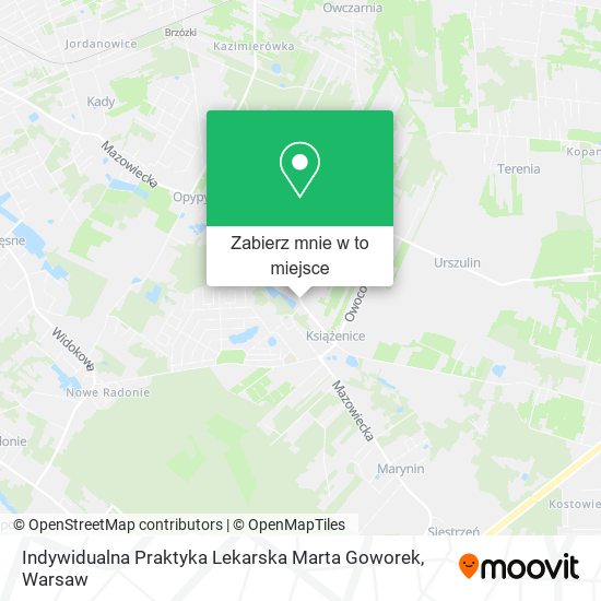 Mapa Indywidualna Praktyka Lekarska Marta Goworek