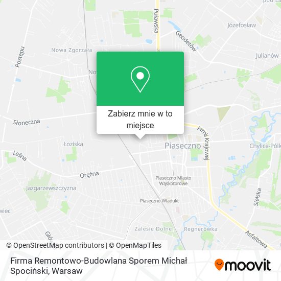 Mapa Firma Remontowo-Budowlana Sporem Michał Spociński