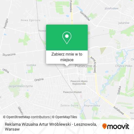 Mapa Reklama Wizualna Artur Wróblewski - Lesznowola