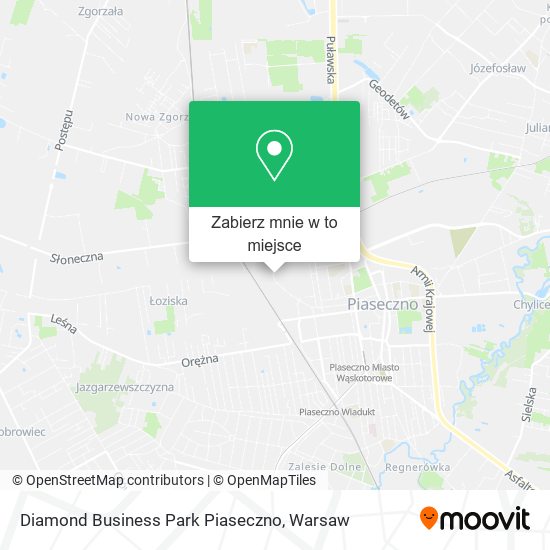 Mapa Diamond Business Park Piaseczno