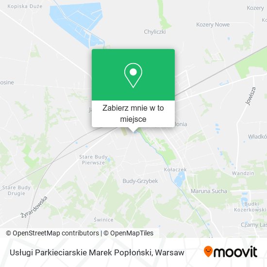 Mapa Usługi Parkieciarskie Marek Popłoński