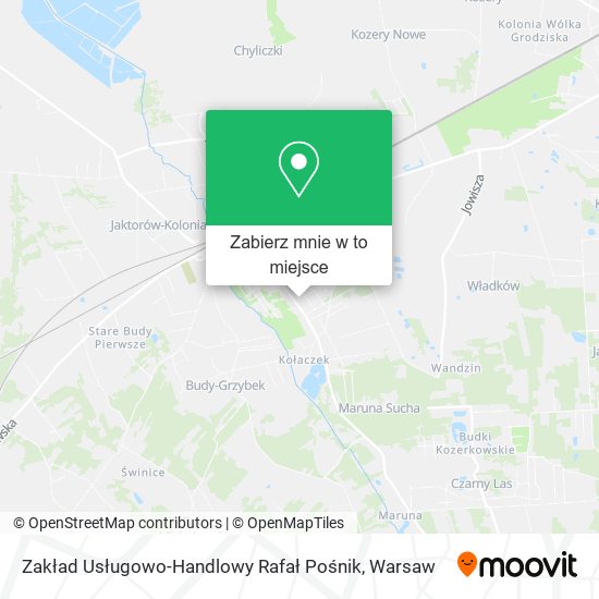 Mapa Zakład Usługowo-Handlowy Rafał Pośnik