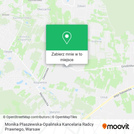 Mapa Monika Płaszewska-Opalińska Kancelaria Radcy Prawnego