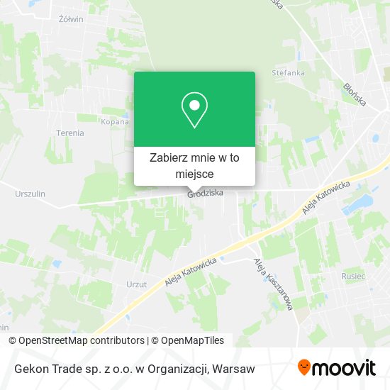 Mapa Gekon Trade sp. z o.o. w Organizacji