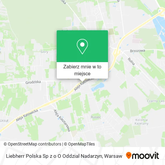 Mapa Liebherr Polska Sp z o O Oddzial Nadarzyn