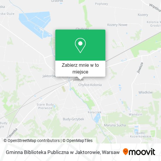 Mapa Gminna Biblioteka Publiczna w Jaktorowie