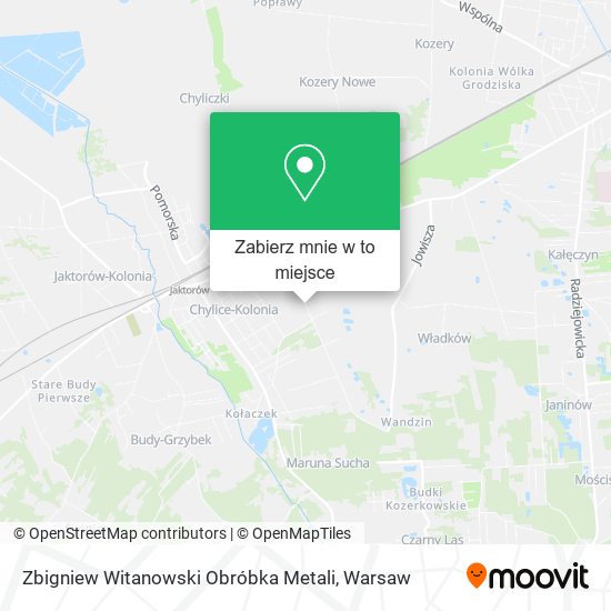 Mapa Zbigniew Witanowski Obróbka Metali