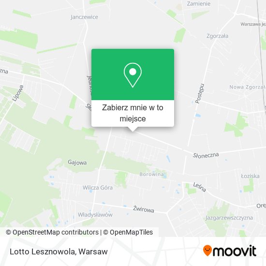 Mapa Lotto Lesznowola