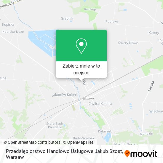 Mapa Przedsiębiorstwo Handlowo Usługowe Jakub Szost