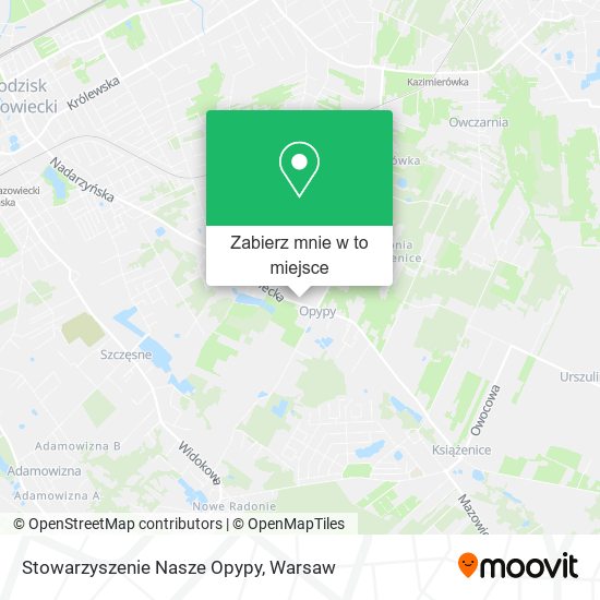 Mapa Stowarzyszenie Nasze Opypy